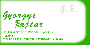 gyorgyi rajtar business card